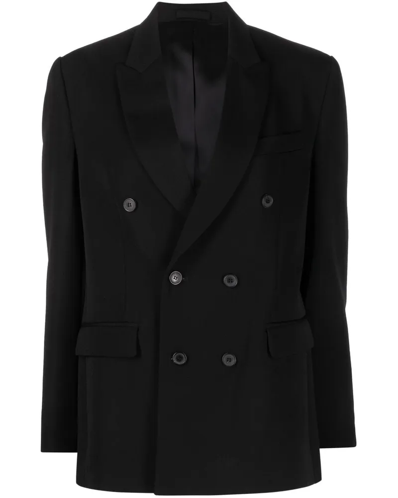 WARDROBE.NYC Doppelreihiger Blazer Schwarz