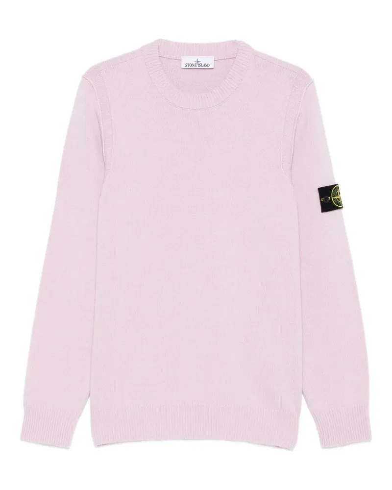 Stone Island Pullover mit Logo-Patch - Rosa Rosa