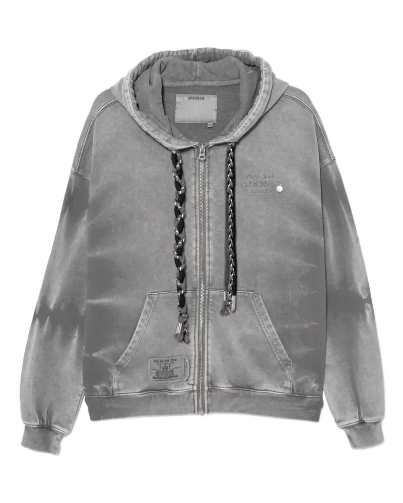 Musium Div. Hoodie mit Logo-Stickerei - Grau Grau