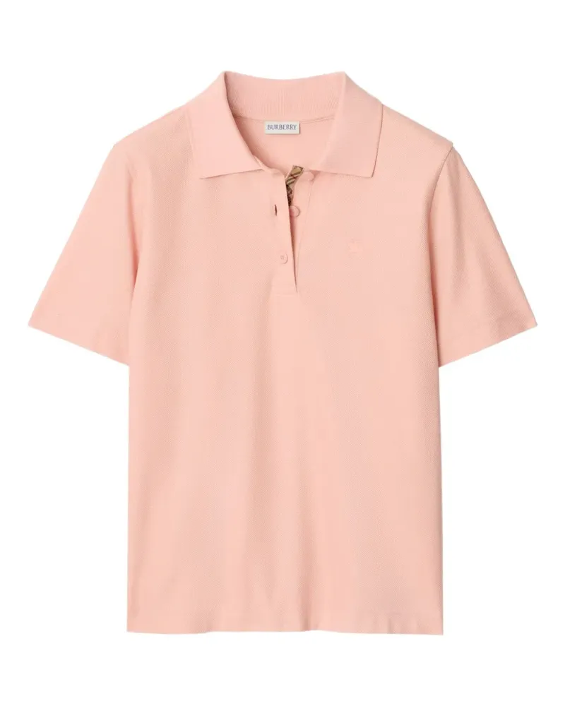Burberry Kariertes Poloshirt mit Streifen - Rosa Rosa