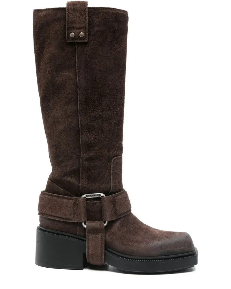 Vic Matié Stiefel mit Schnallenriemen - Braun Braun