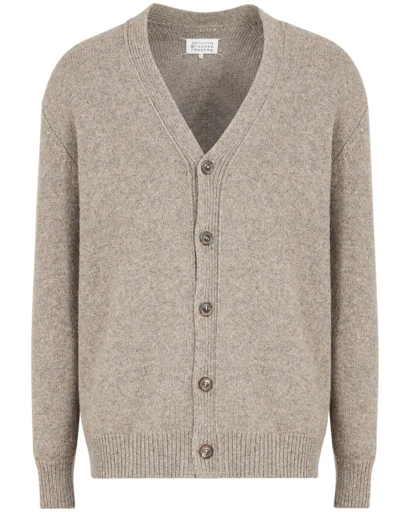 Maison Margiela Cardigan mit V-Ausschnitt - Nude Nude