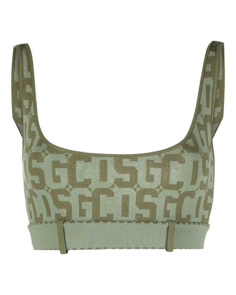 GCDS Sport-BH mit Monogramm - Grün Grün