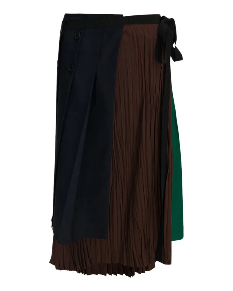 Prada pleated wrap skirt - Blau Blau