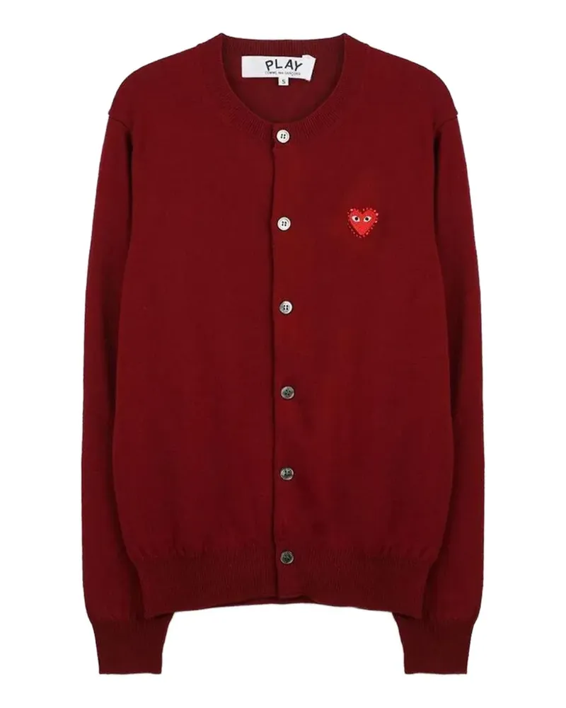 Comme des Garçons Strassverzierter Cardigan mit rundem Ausschnitt - Rot Rot