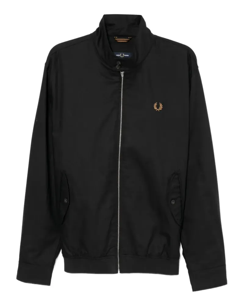 Fred Perry Jacke mit Logo-Stickerei - Schwarz Schwarz