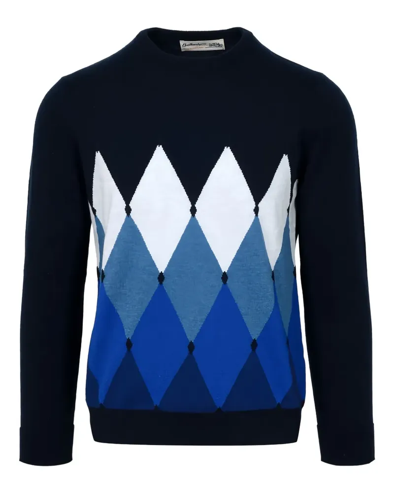 Ballantyne Pullover mit Argyle-Muster - Blau Blau