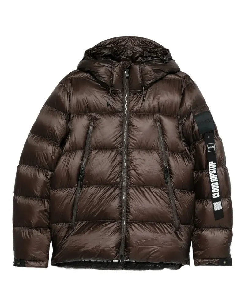 OUTHERE zipped hooded jacket - Braun Braun