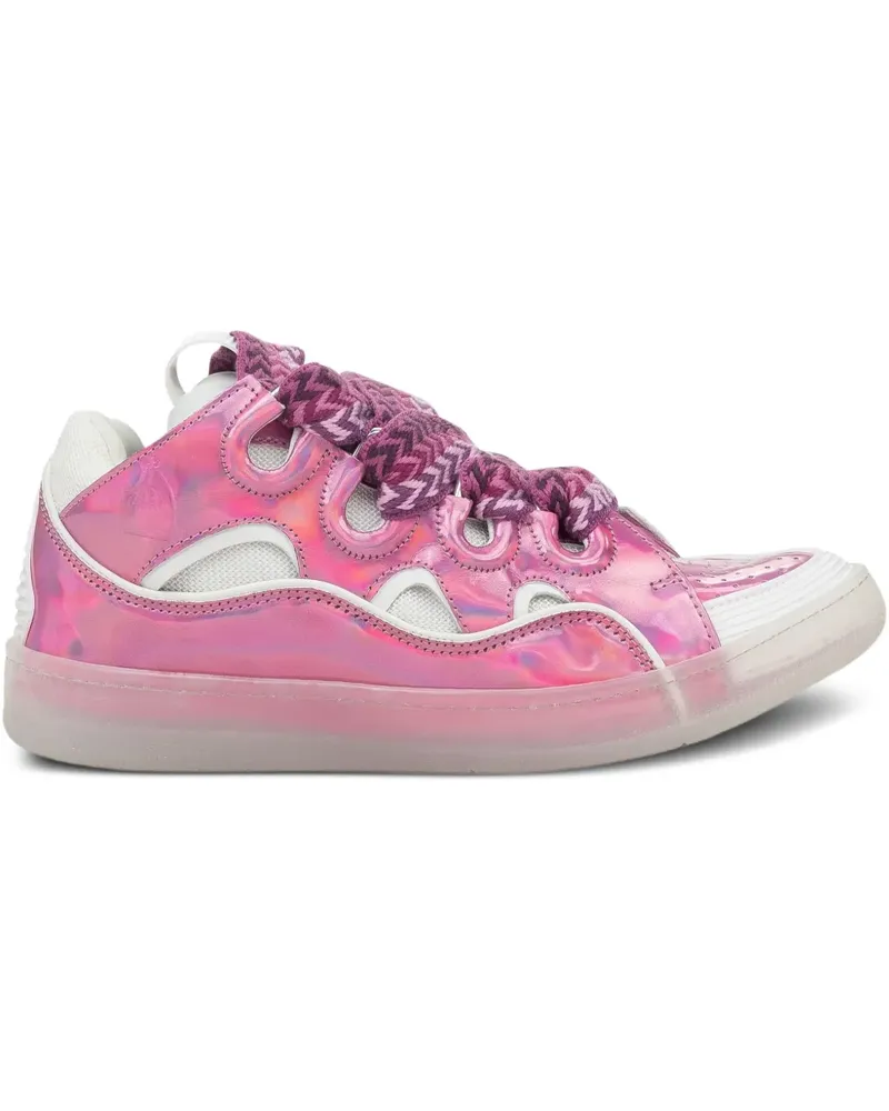 Lanvin Baskets Curb "Rose/Blanc" Sneakers - Rosa Rosa
