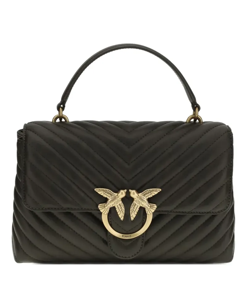 Pinko Love chevron tote bag - Grün Grün