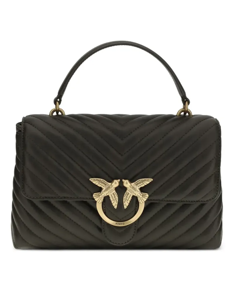 Pinko Love chevron tote bag - Grün Grün