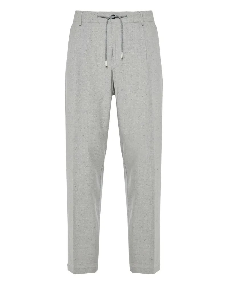 Eleventy Bundfaltenhose mit Kordelzug - Grau Grau