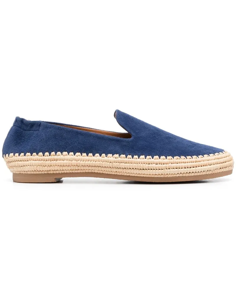 Robert Clergerie Slipper aus Wildleder Blau