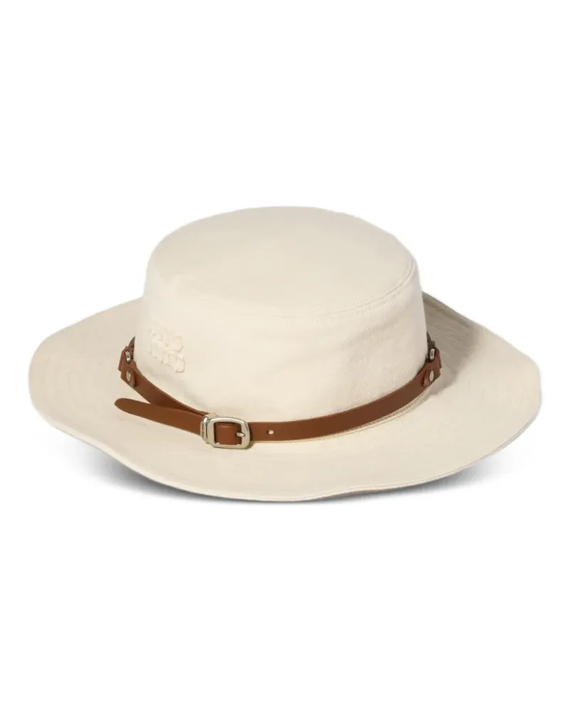 Miu Miu Drill Hut - Nude Nude