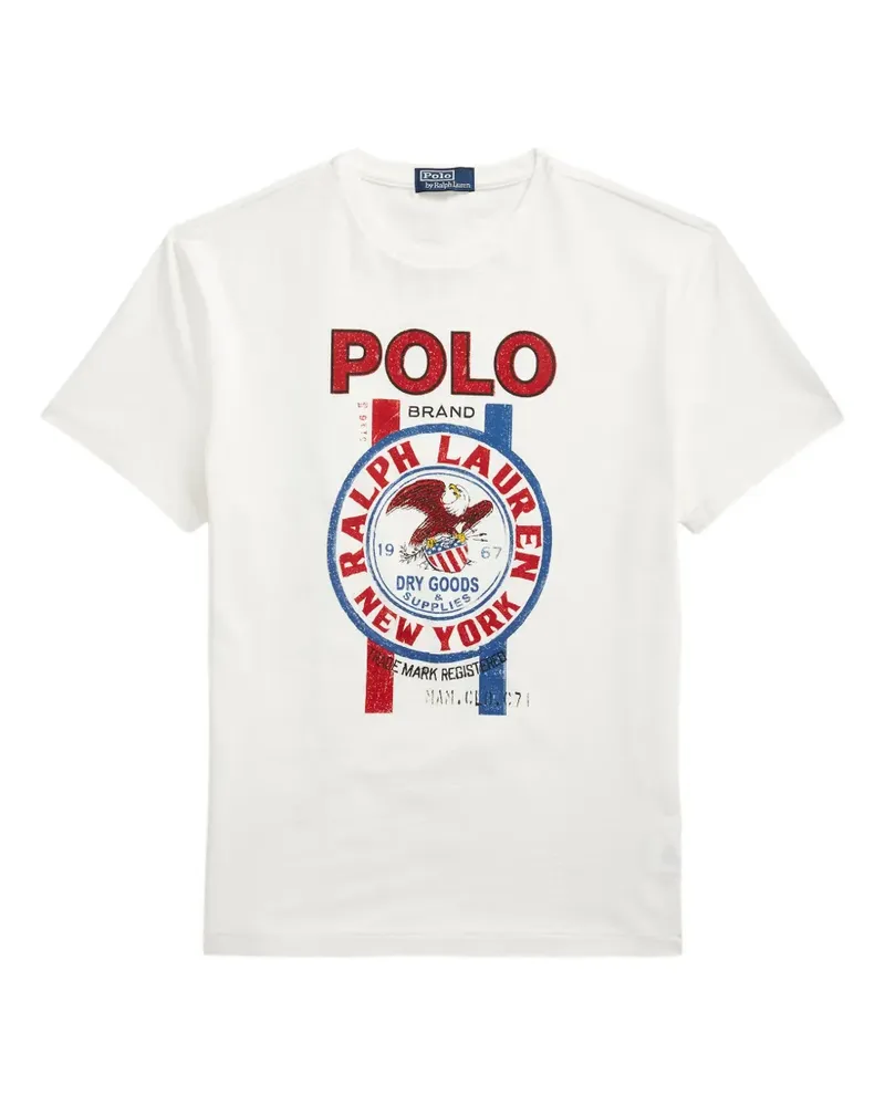 Ralph Lauren T-Shirt mit Logo-Print - Weiß Weiß