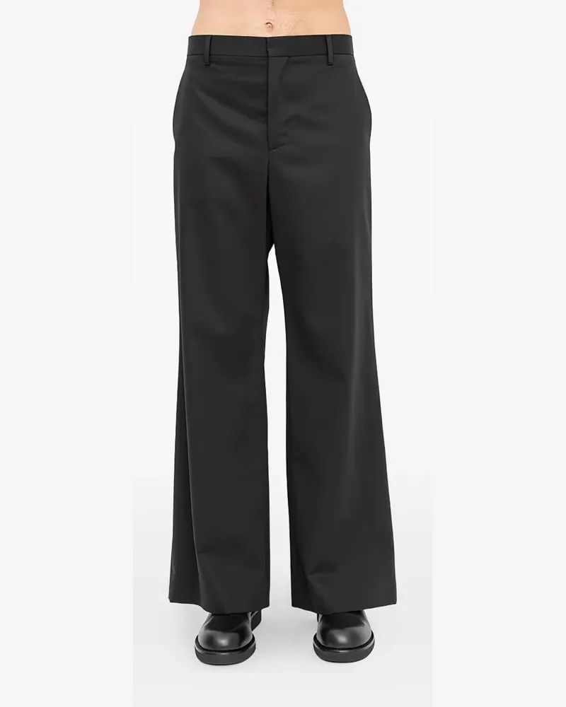 Ann Demeulemeester Ausgestellte Darius Hose - Schwarz Schwarz