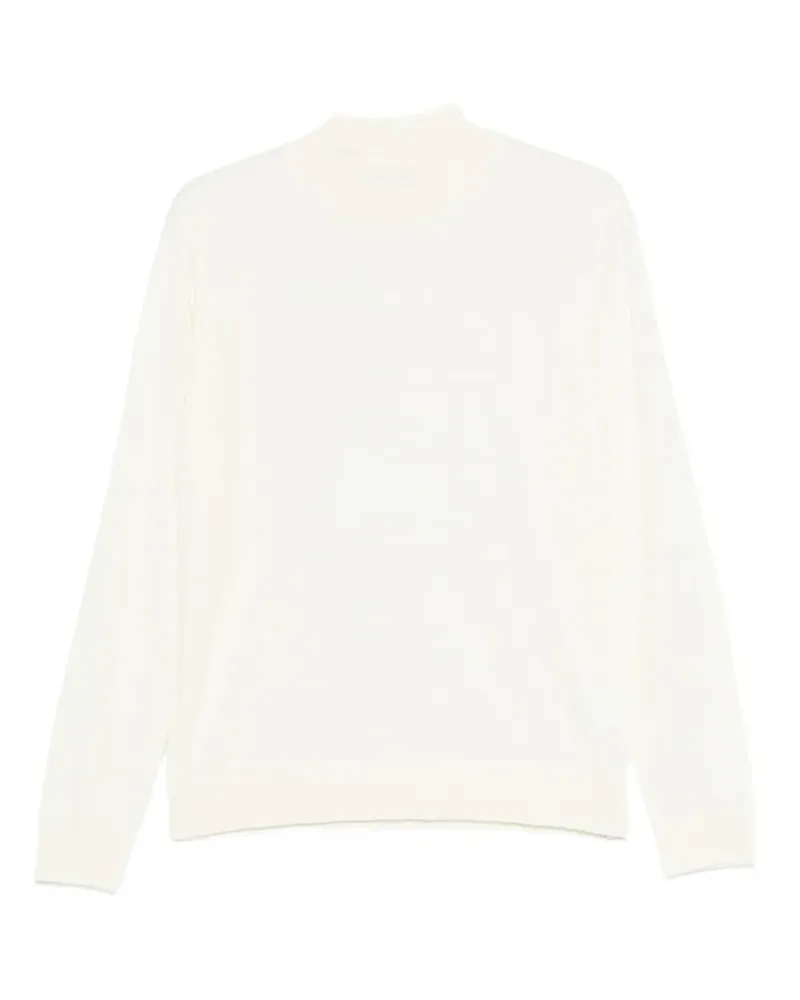 Daniele Fiesoli Langärmeliger Pullover mit Stehkragen - Weiß Weiß