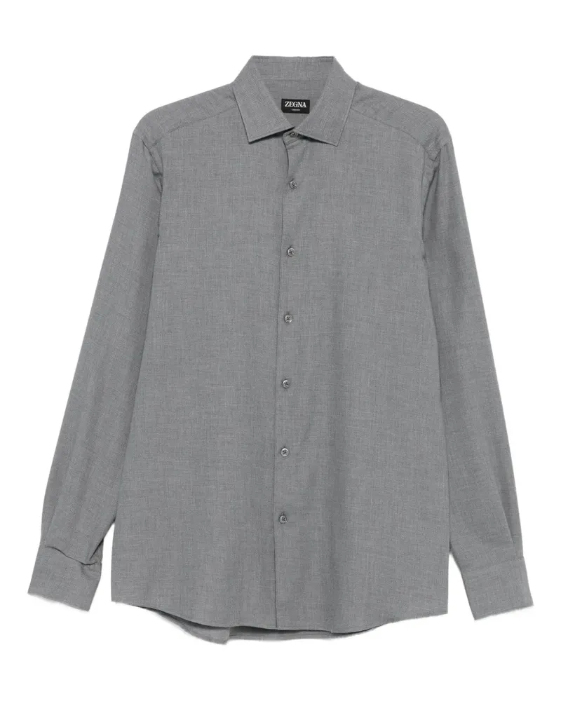 Ermenegildo Zegna long-sleeve button-down shirt - Grau Grau