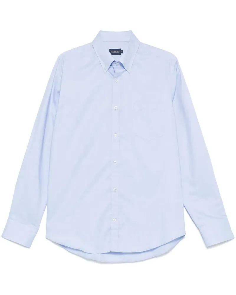 Paul & Shark Hemd aus Baumwoll-Twill - Blau Blau