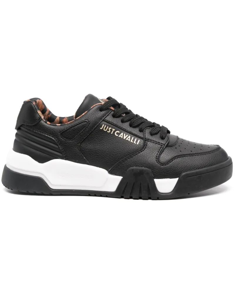 Just Cavalli Sneakers mit Logo-Prägung - Schwarz Schwarz