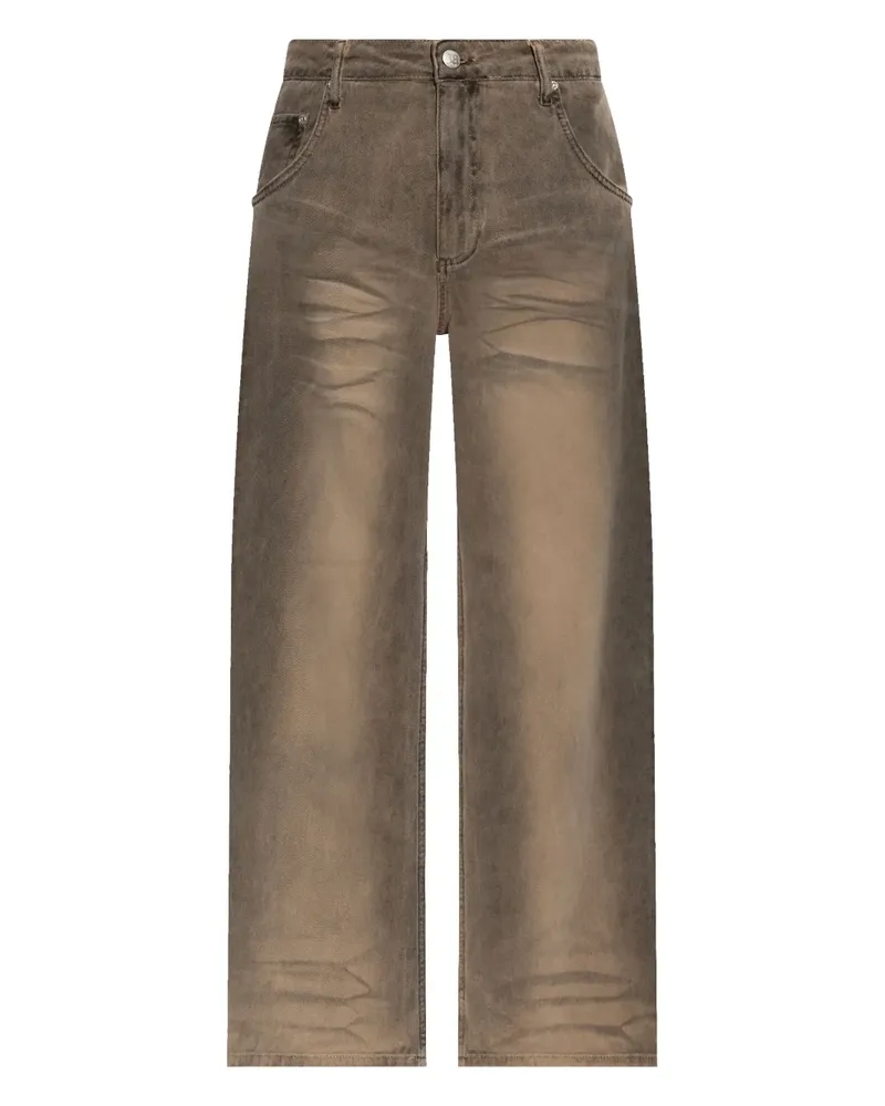 MISBHV Jeans mit weitem Bein - Braun Braun