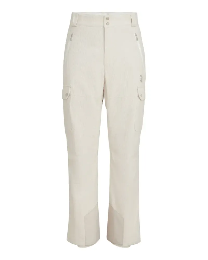 Brunello Cucinelli Mountain Cordhose aus laminiertem Cord mit Thermore®-Wattierung, Cargotaschen und Logo - Nude Nude