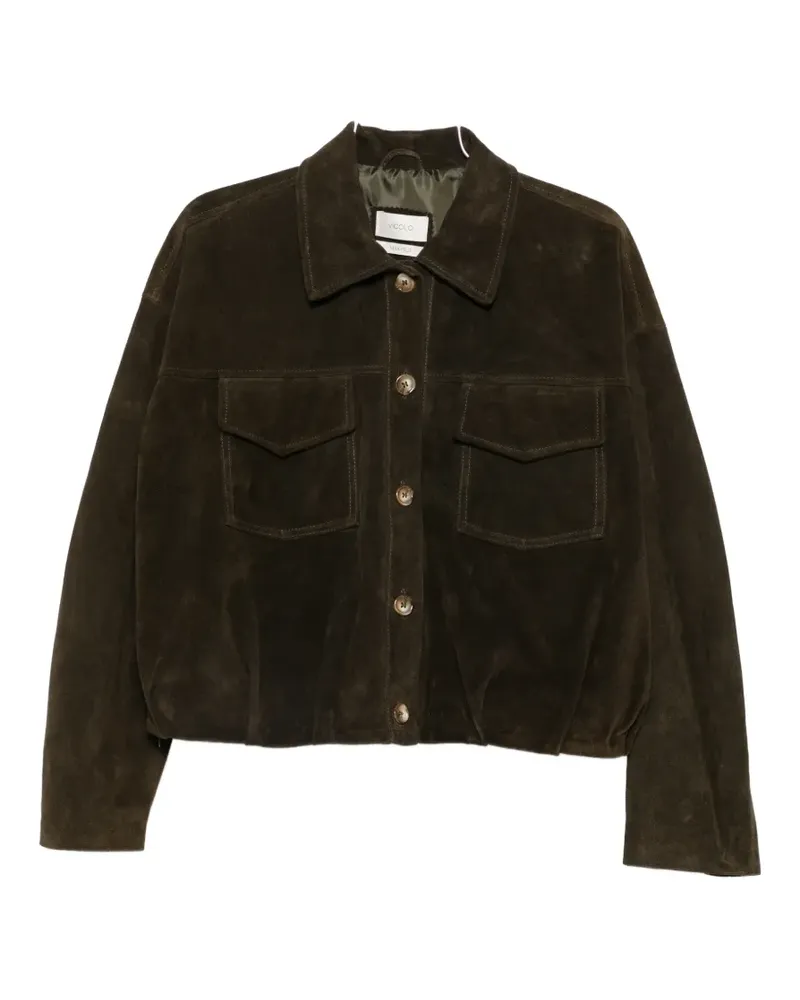 VICOLO pocket collared jacket - Grün Grün
