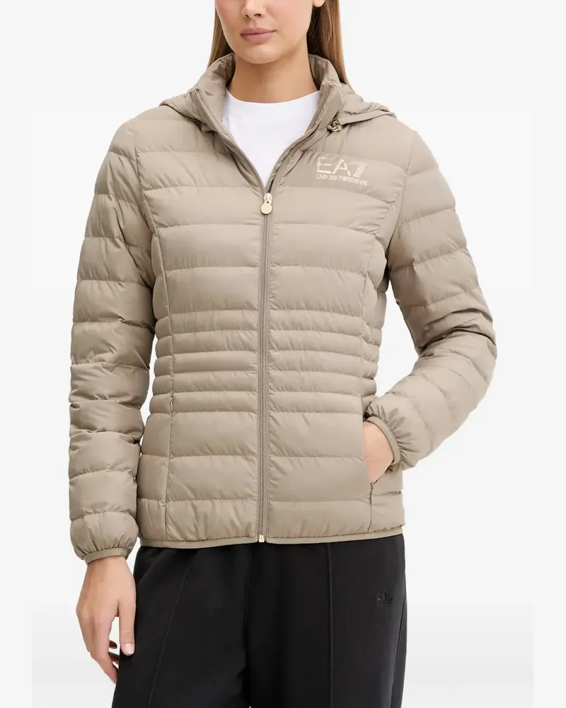 EA7 hooded puffer jacket - Nude Nude