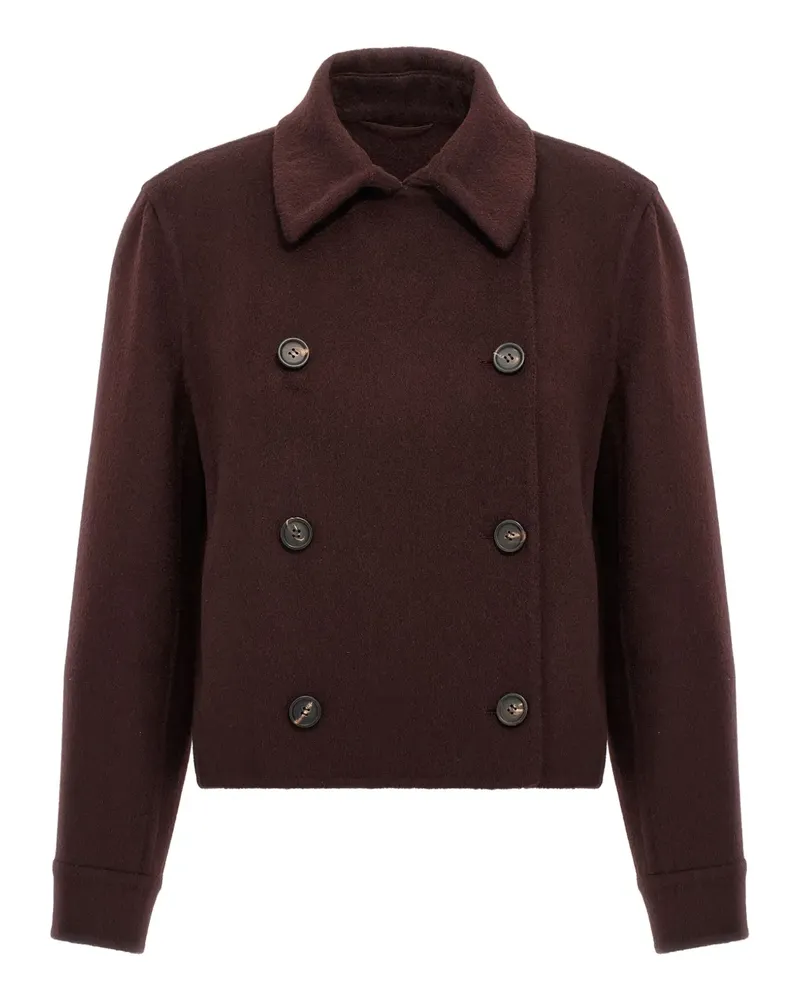 Brunello Cucinelli Doppelreihige Monile Jacke aus Kaschmir - Rot Rot