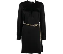 Kleid aus Satin - Schwarz