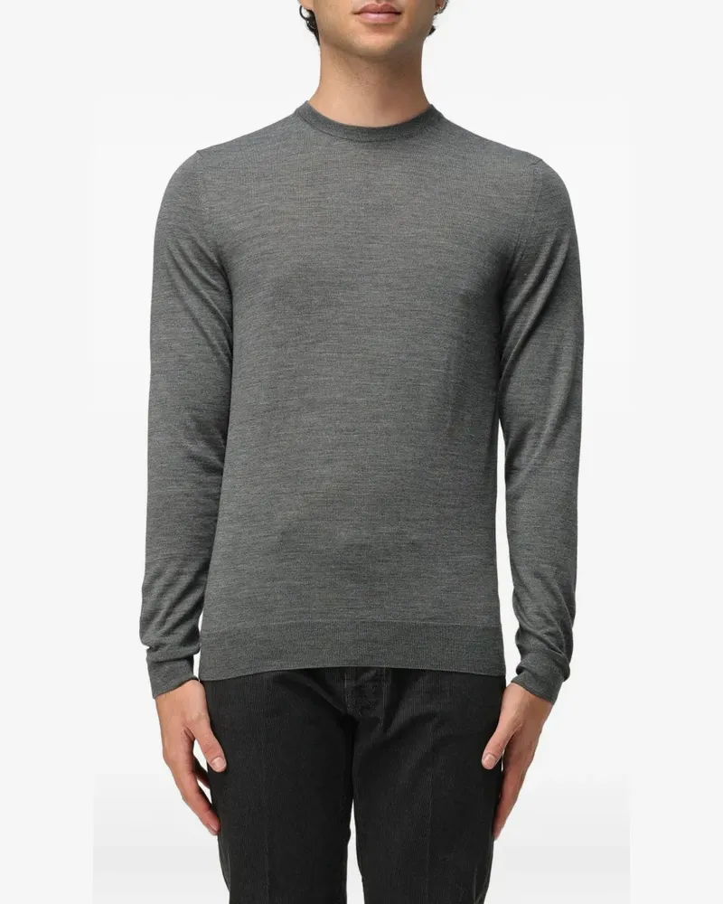 Drumohr  Pullover mit Rundhalsausschnitt - Grau Grau