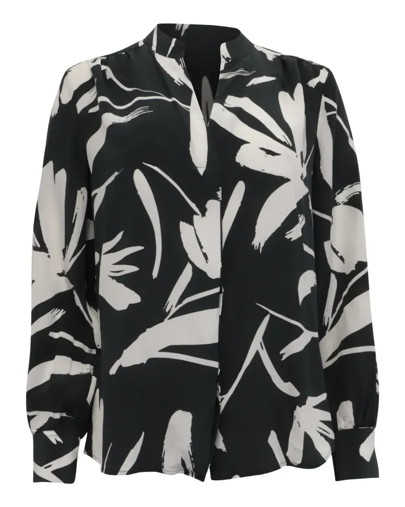 HUGO BOSS 2023 V-neck blouse - Schwarz Schwarz