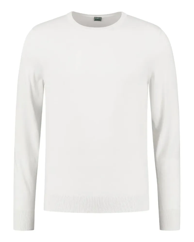 Fedeli Pullover mit Rundhalsausschnitt - Weiß Weiß