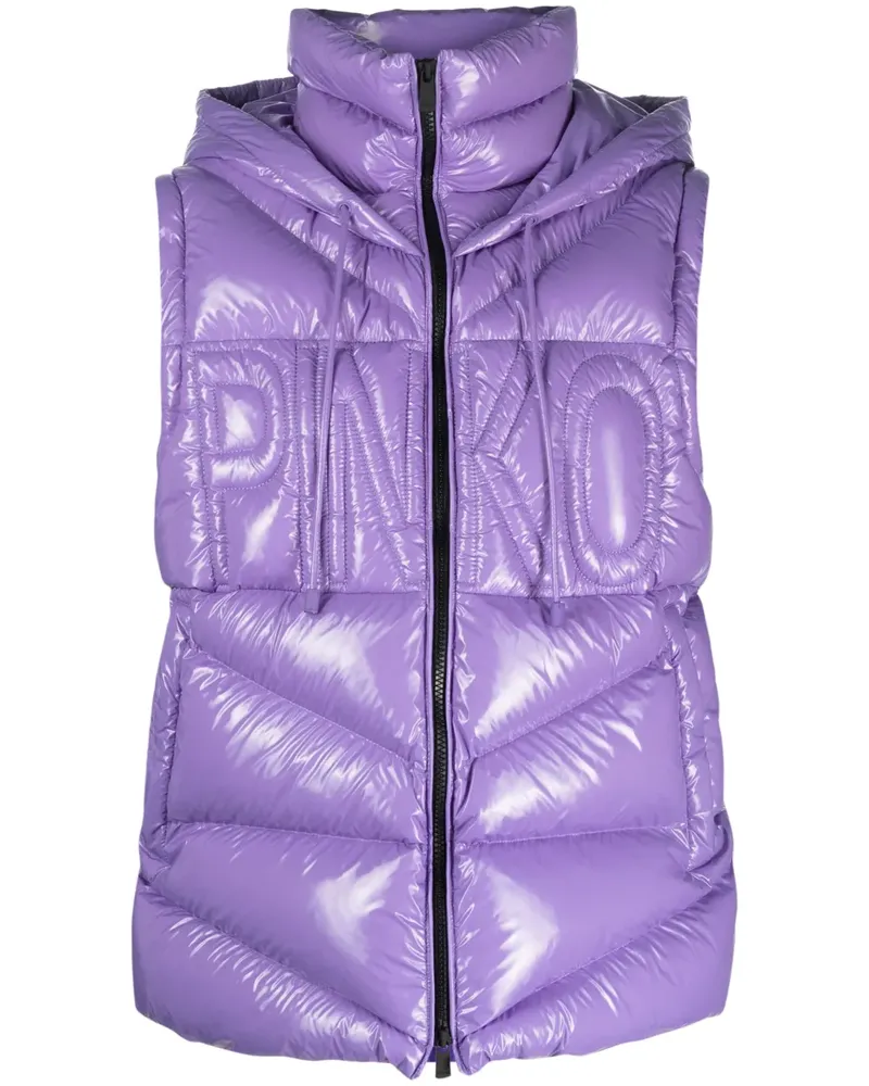 Pinko Regenmantel mit abnehmbarer Kapuze - Violett Violett