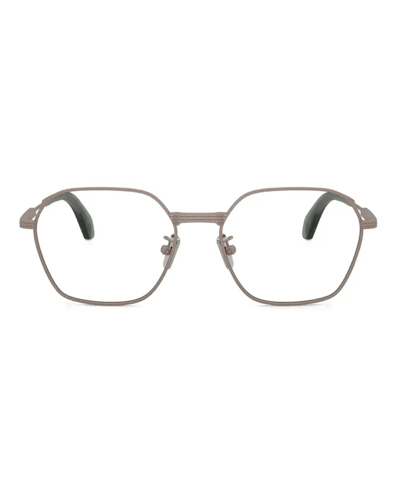 Moncler Brille mit geometrischem Gestell - Nude Nude