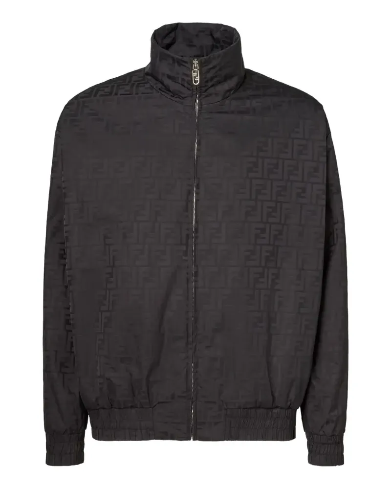 Fendi FF-motif zip-up jacket - Schwarz Schwarz