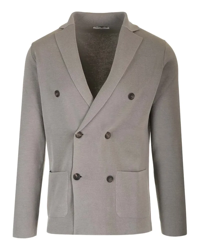 Al Duca D’Aosta 1902 double-breasted knitted cardigan - Grau Grau