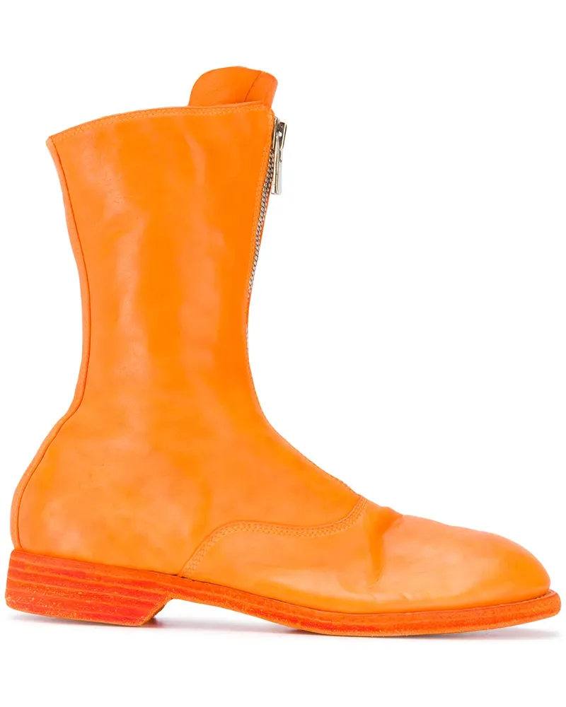 GUIDI Halbhohe Stiefel - Orange Orange