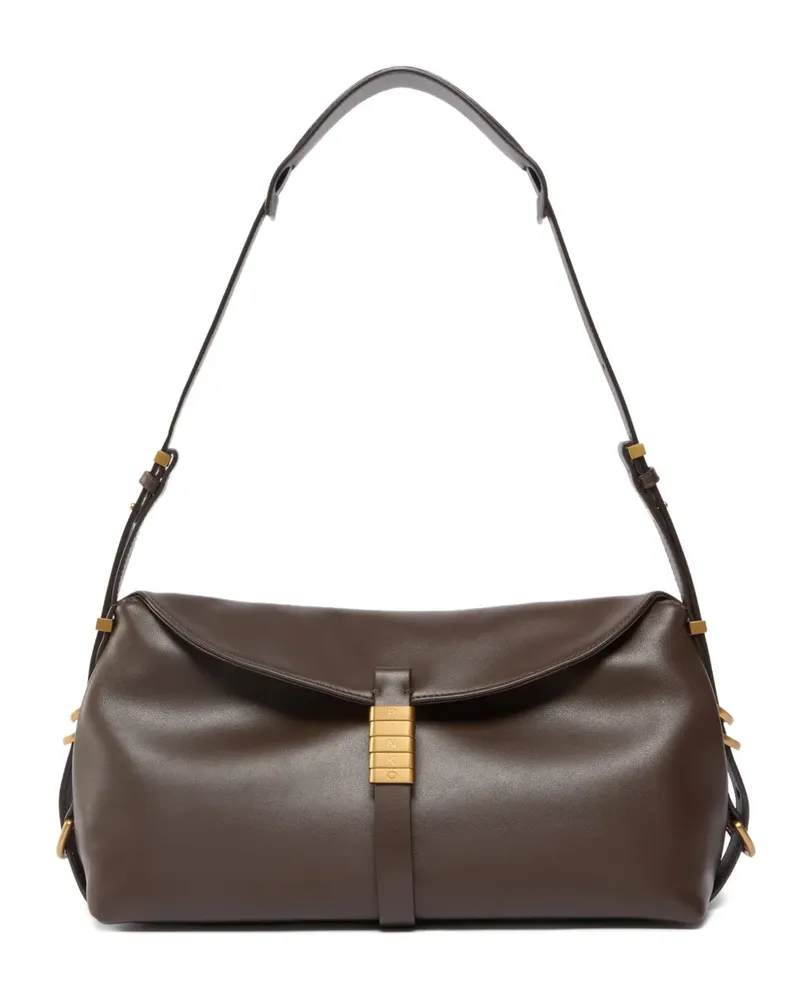 Pinko medium Classic Saddle shoulder bag - Braun Braun