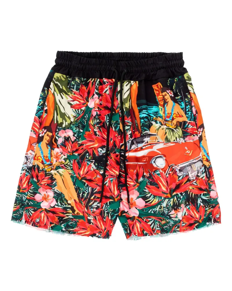 MAUNA KEA Shorts mit Kordelzug - Rot Rot