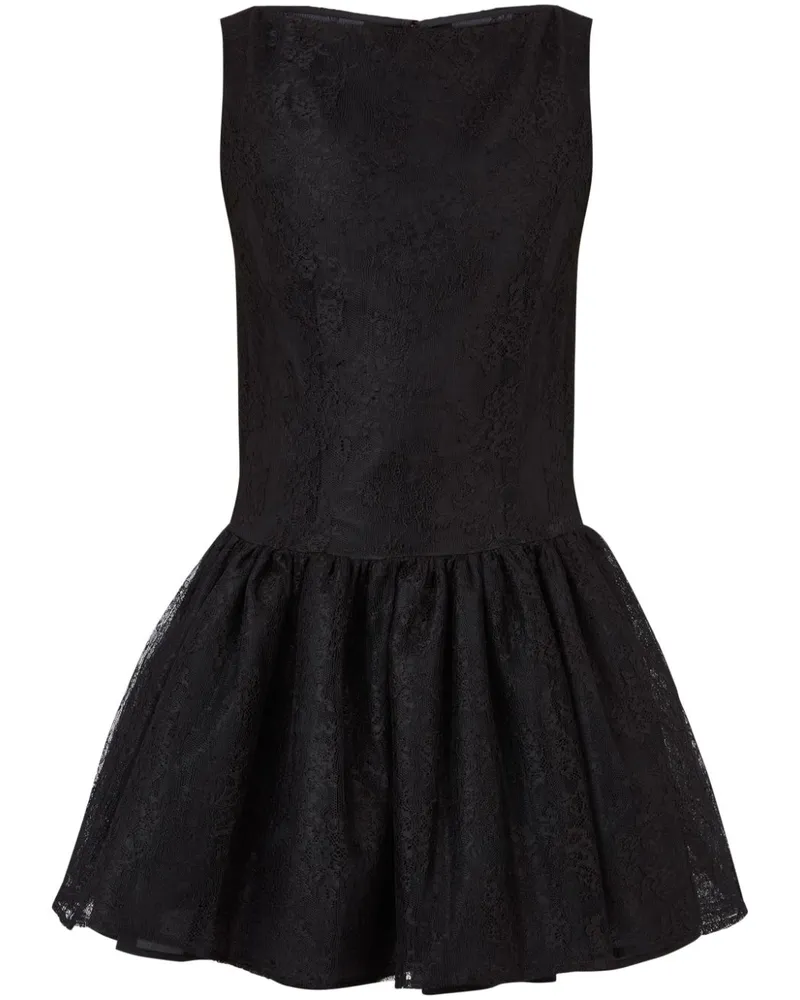 Nina Ricci Kleid mit Schößchen - Schwarz Schwarz