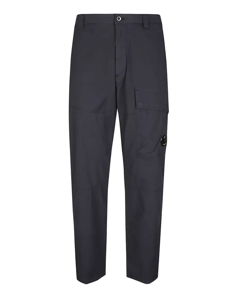 C.P. Company lens-detail cotton cargo trousers - Blau Blau