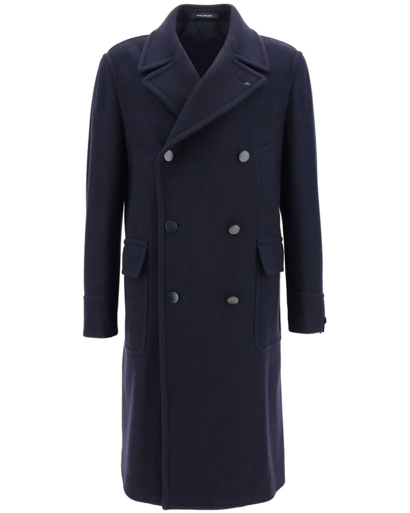 Tagliatore wool double breasted coat Blau