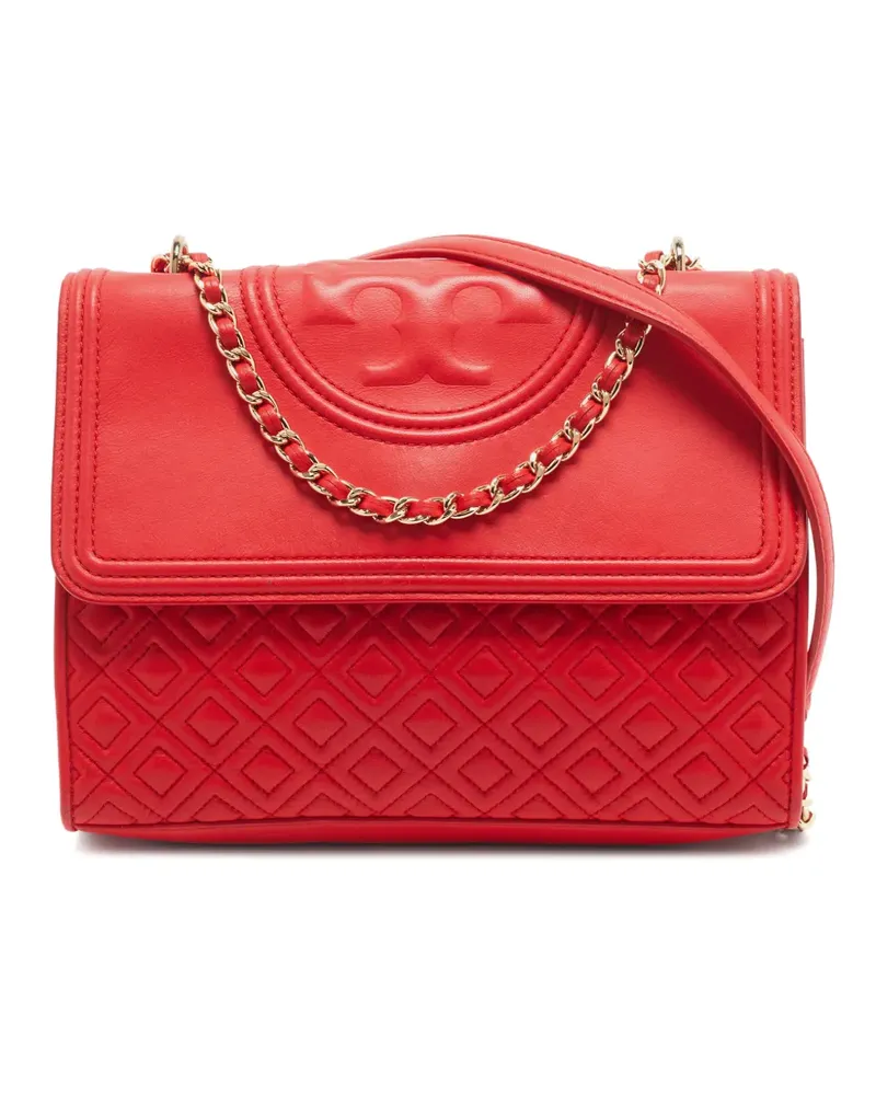 Tory Burch Mittelgroße Fleming Schultertasche mit Steppung - Rot Rot