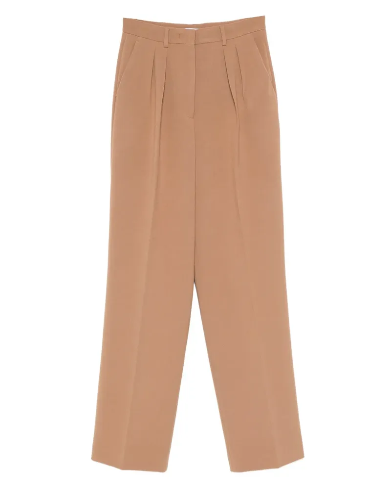 Manuel Ritz pleated trousers - Braun Braun
