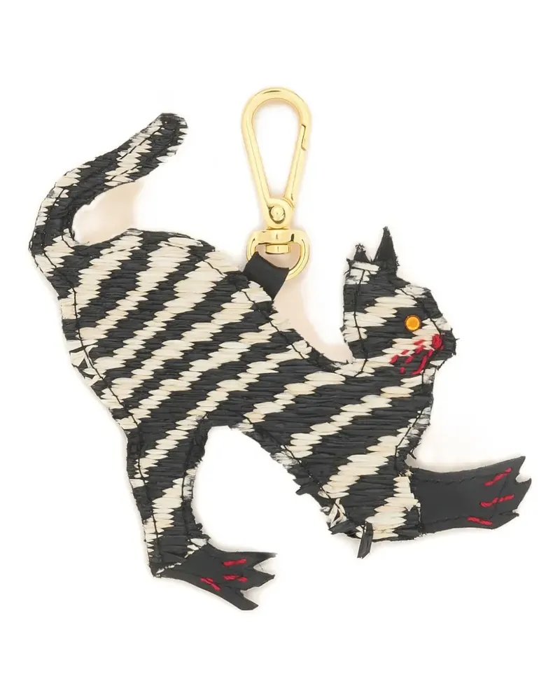 Marni animal charm keyring - Schwarz Schwarz