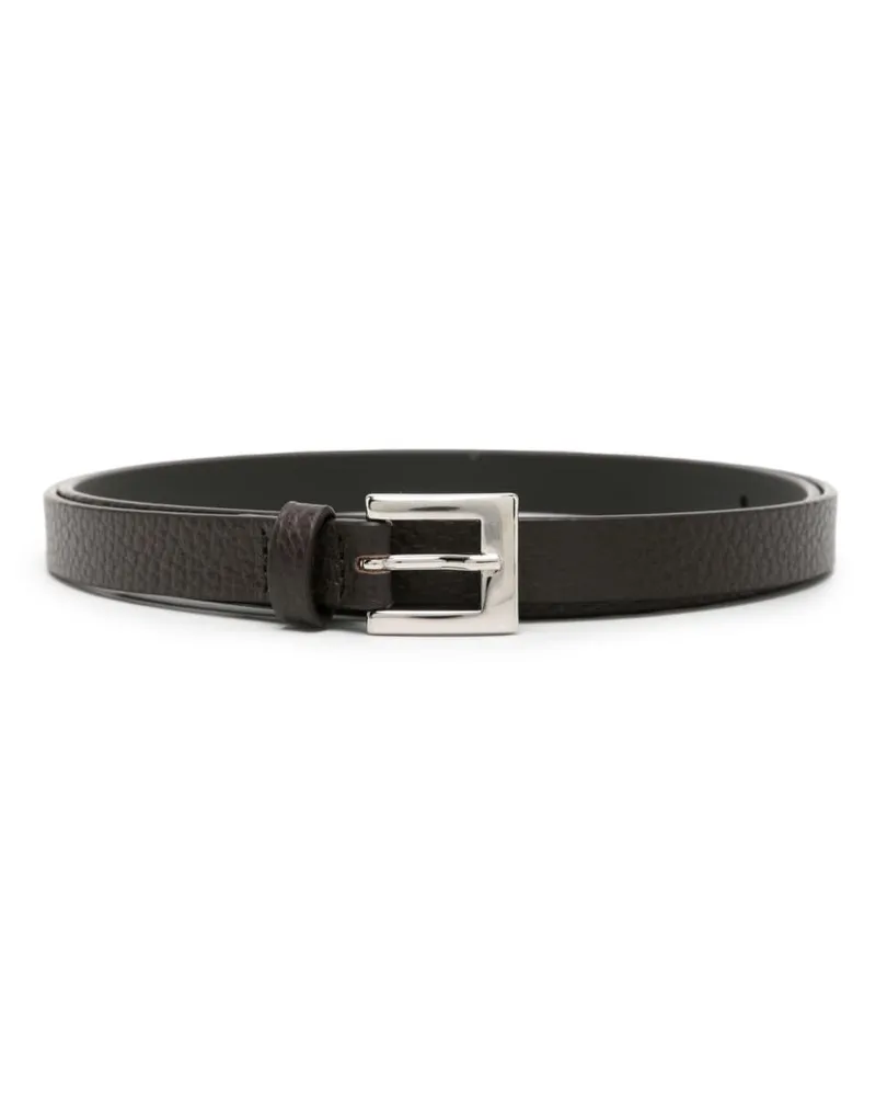 P.A.R.O.S.H. P.A.R.O H. Gürtel aus gekörntem Leder - Braun Braun