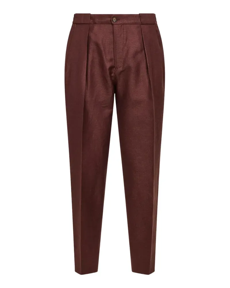 Briglia 1949 Portobello pleated trousers - Braun Braun