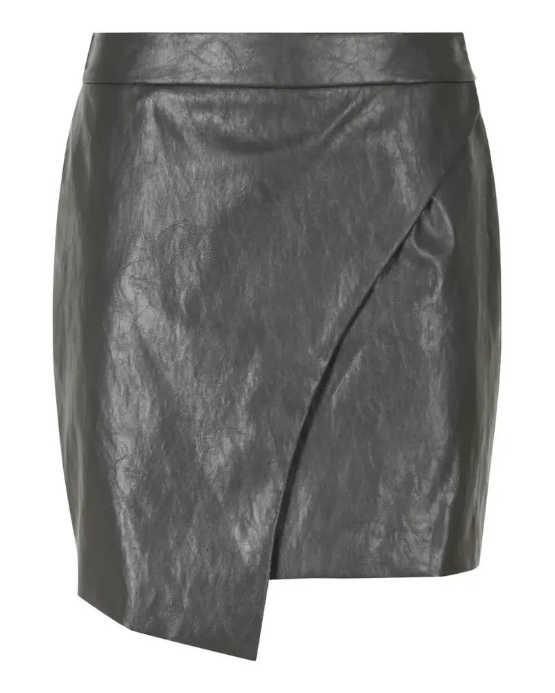 Federica Tosi wrap-design asymmetric mini skirt - Grau Grau