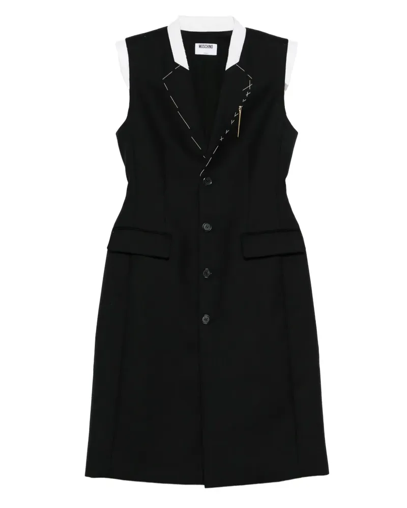 Moschino Kleid mit Knöpfen - Schwarz Schwarz